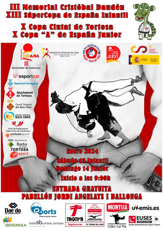 4 Medallas en la Copa España Infantil y Junior Tortosa. 13-01-24. Resultados